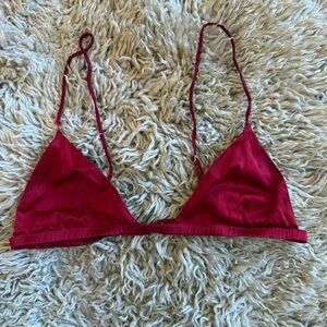 Fleur du Mal Scarlet Triangle Bralette